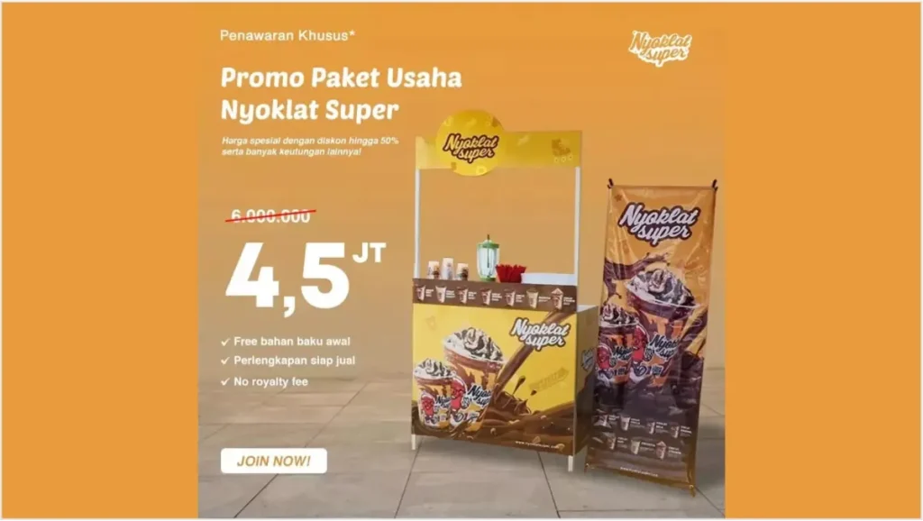 Franchise Nyoklat Super (4.5 Juta)